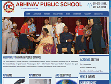 Tablet Screenshot of abhinavpublicschoolrohini.com